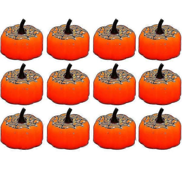 Halloween 12-pack LED Pumpalampor