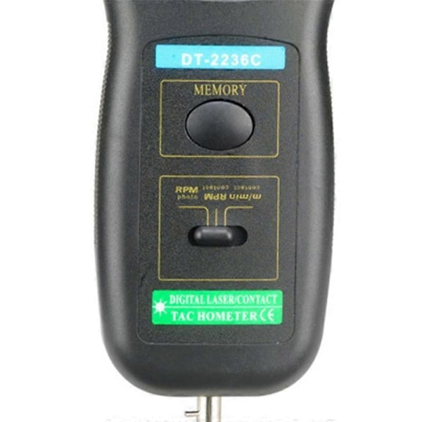 DT2236C Hastighedsdetektor Meter Laser Tachometer DT 2236C LED Digital Optisk Kontakt Tachometer Detekter