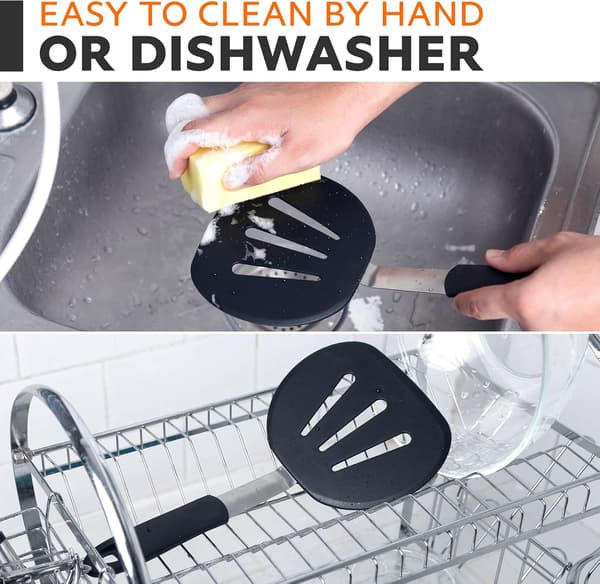 Pandelagespatel i silikone til nonstick-kogegrej. Til pandekager.