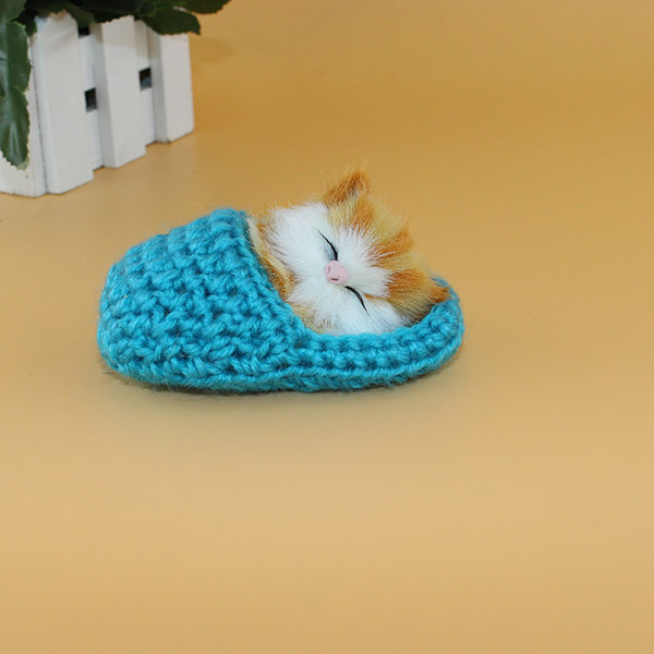 Simuleringsmodell av katt, kattdocka, blå