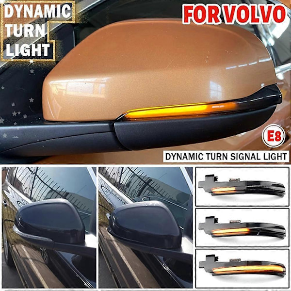 For V40 CC II S60 2011-2018 S80 V70 III Bil Dynamisk LED Blinklys Sidespeil Lys Indi