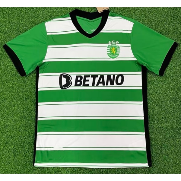 Ny vintage grön Lissabon T-shirt för fotbollsträning Owen NO.7 S