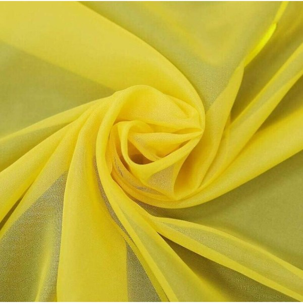 Keltainen, LxK 140 x 155 cm 1-osainen rullaverho lenkeillä, verhot, keittiö, läpikuultava, lenkkiverho, verhot, moderni voile