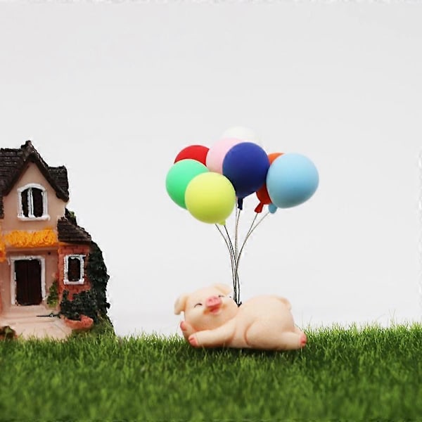 8 STK / Sett 1:12 Mini Hus Leke Simulering Ballong for Hagescene Dekorering 8 STK / Sett Ballong