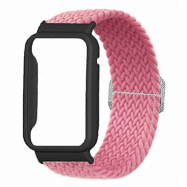 Typ D För Xiaomi Smart Band 8 Pro Klockarmband Flätad Nylonrem med Klockfodral