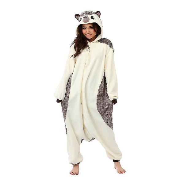 Hedgehog Onesie Animal Pyjamas Igelkottskostym för Halloween Cosplay L