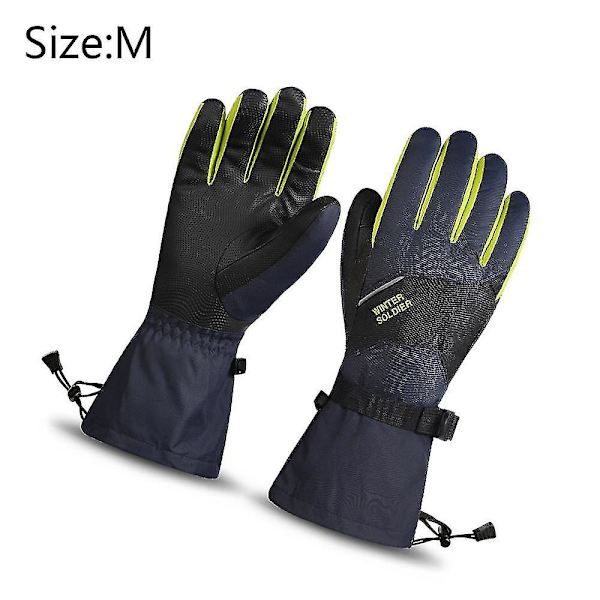 Vattentäta skid- och snöhandskar, 3 m nya Sherry Winter Warm Skidhandskar med pekskärm M