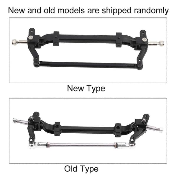 Aluminiumlegering Forreste Styretøjsaksel til Tamiya 1/14 RC Traktor Lastbil