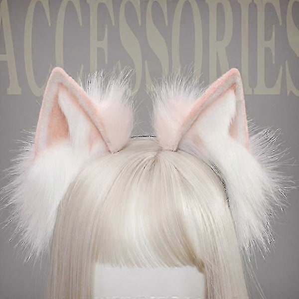 Håndlagde Katteører Cosplay, dyrehårbøyler, Reve Ulv Dyreører, Kostyme Hodeplagg Kostyme