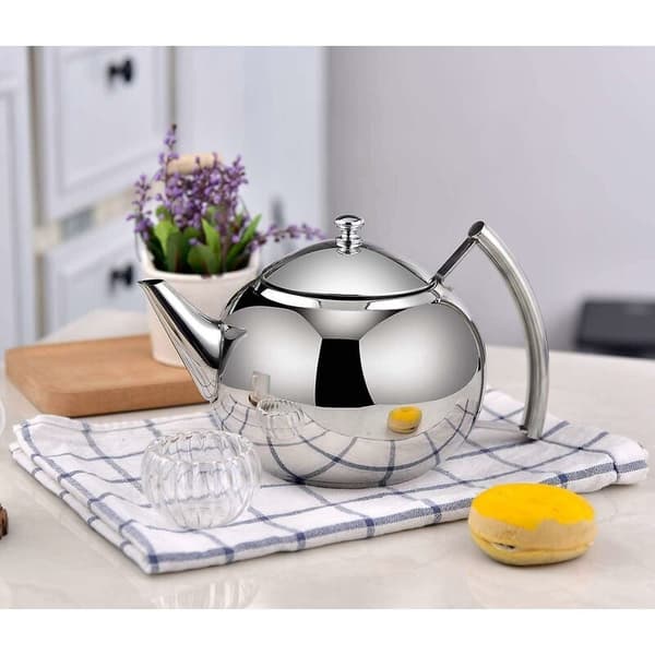 Løsblad Teinfuser Tekanne, 2 Liter Rustfritt Stål Tekjele