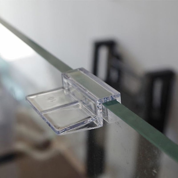 4 stk. 6/8/10/12 mm Akryl Akvarium Fisketank Glas Fast Dækclips Klemme Beslag Holder Hylde Lampe