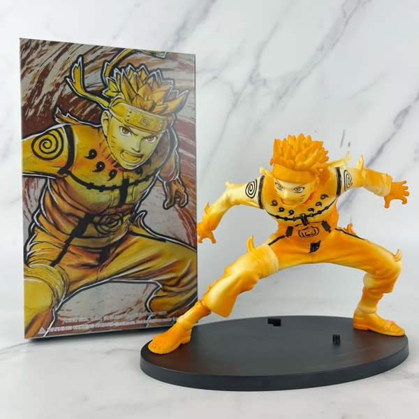 Six Paths Naruto Naruto Sage Mode Tailed Beast Knelende Modell Figur i Eske