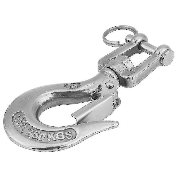 Svingbar øyekrok, Clevis løftekrok, Svingbar øyesnap, Rustfritt stål svingbar øyesnap, Rustfritt stål svingbar øyekrok 1 stk - sølv