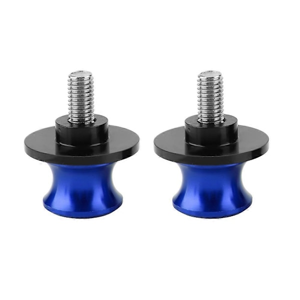2 st 6 mm Motorcykel CNC Bakre Stöd Svingarmsspolar Sliders Stöd Svingarm Bobbins (Röd)