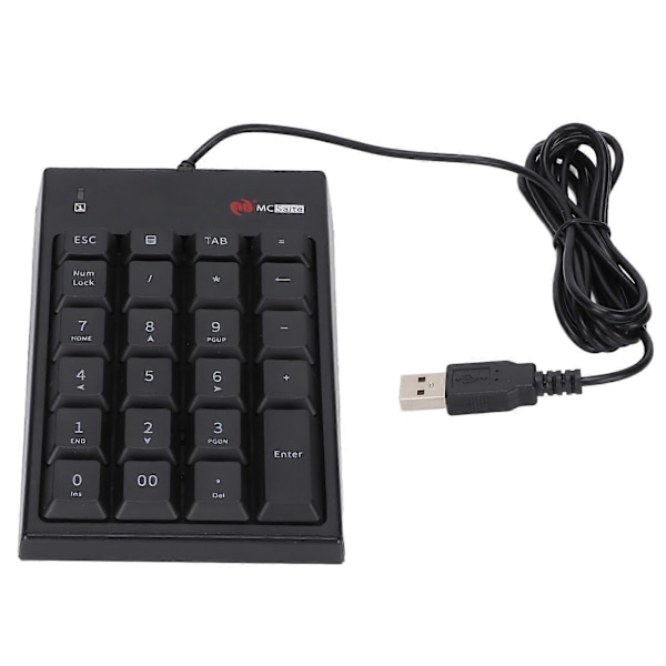 Numeriskt tangentbord MC061 Portabelt Mini USB Numeriskt tangentbord Lämpligt för bärbara och stationära datorer