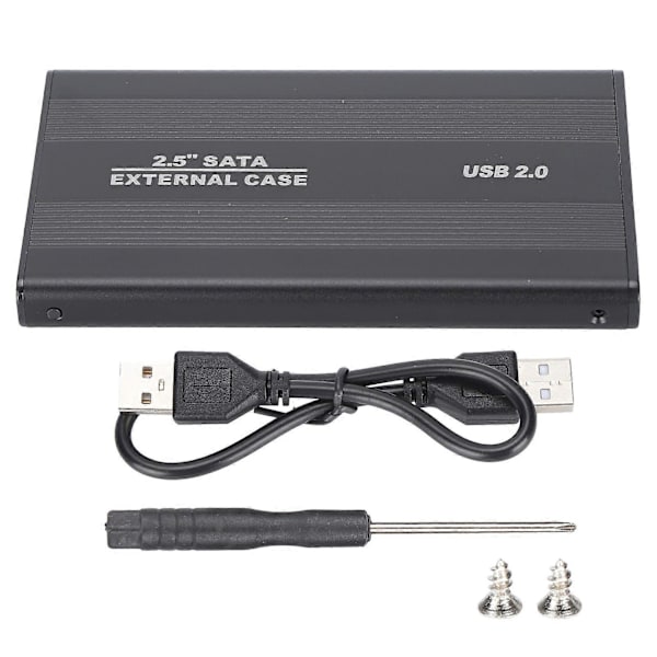 HDD Kabinett Plug & Play 3TB USB2.0 SSD Harddisk Boks for OS X Laptops Ekstern Datalagring Noir