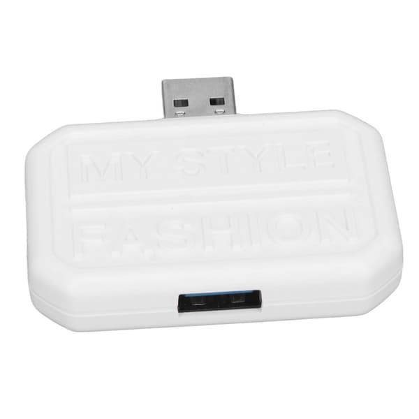3 i 1 USB C Hub Dokkingstasjon Multifunksjonell Multiport Bærbar USB A til USB3.0 og 2 USB2.0 Dokkingstasjon Hvit