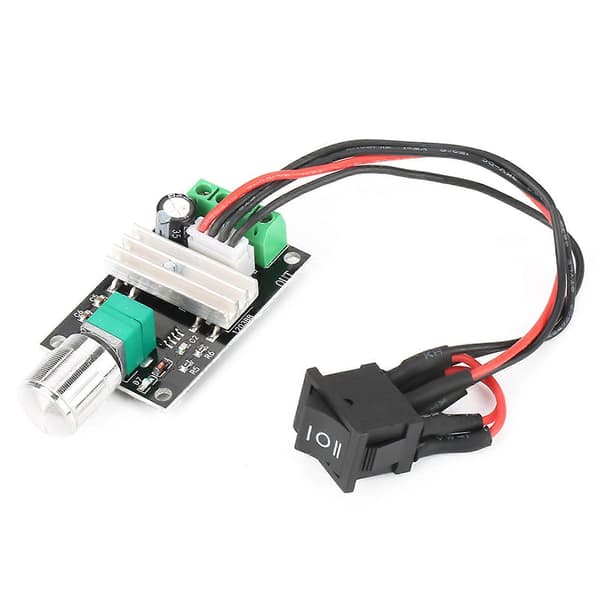 DC 6V 12V 24V 3A PWM Motorhastighetskontroll Reversibel Kontroller Regulator med Bryter