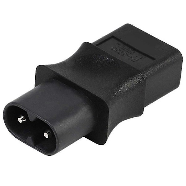 2 stk. 2-polet IEC 320 C8 Han til IEC 320 C9 Hun AC Adapter 6A/250V Industriel Strømkonverter