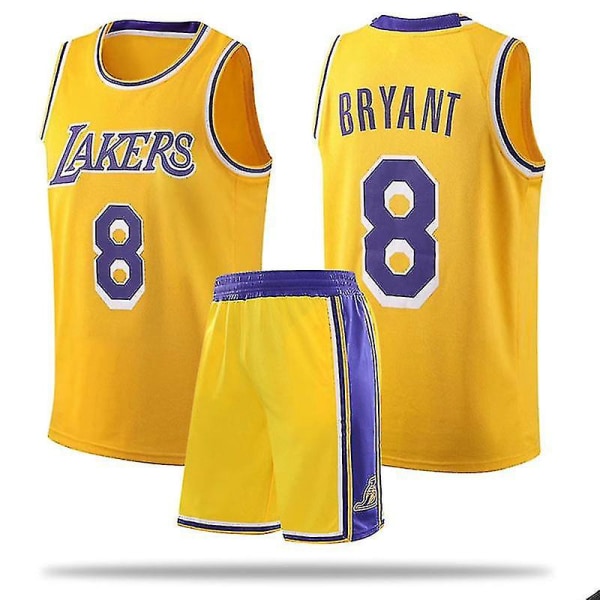 Lakers Kobe Bryant Nr 8 Baskettröja Set Barn/Ungdom 24 kids