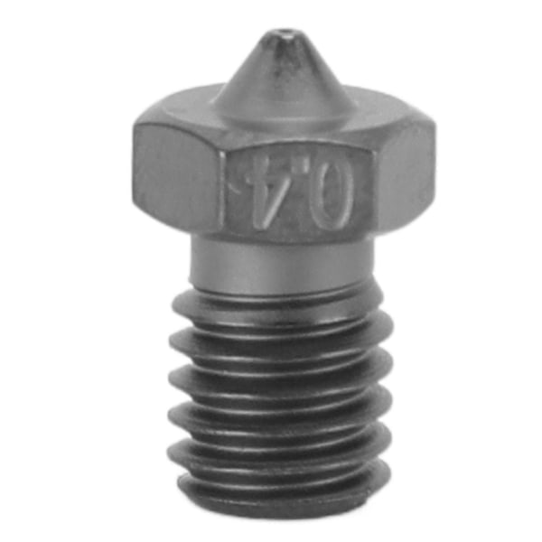 V6 Extruder Munstycke Härdat Stål Volframkarbidbelagt 3D-skrivarmunstycken för Voron för Prusa MK3S 0.4mm
