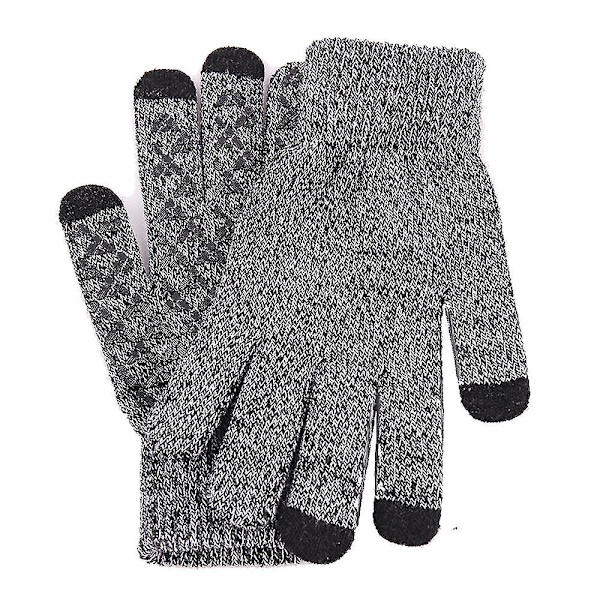 Stickade thermal , ull Halkfria pekskärmshandskar Handskar Style3