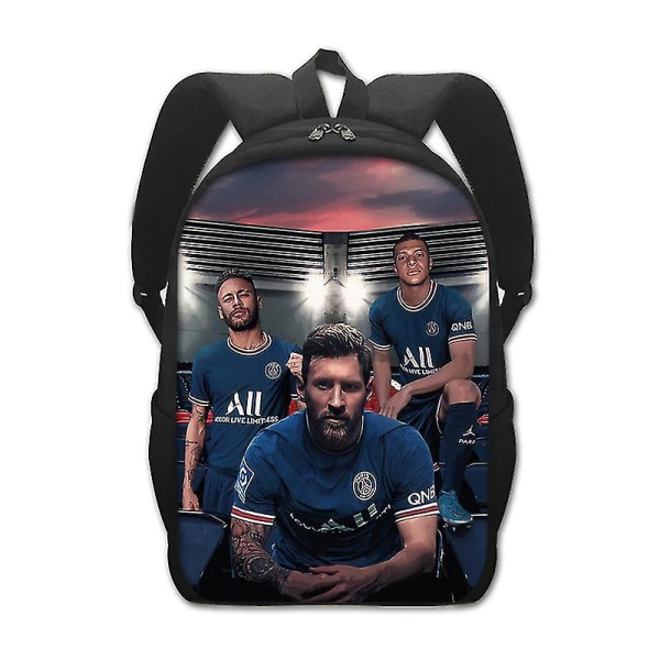 Messi Perifer Skolväska Polyester Ryggsäck Print style 2