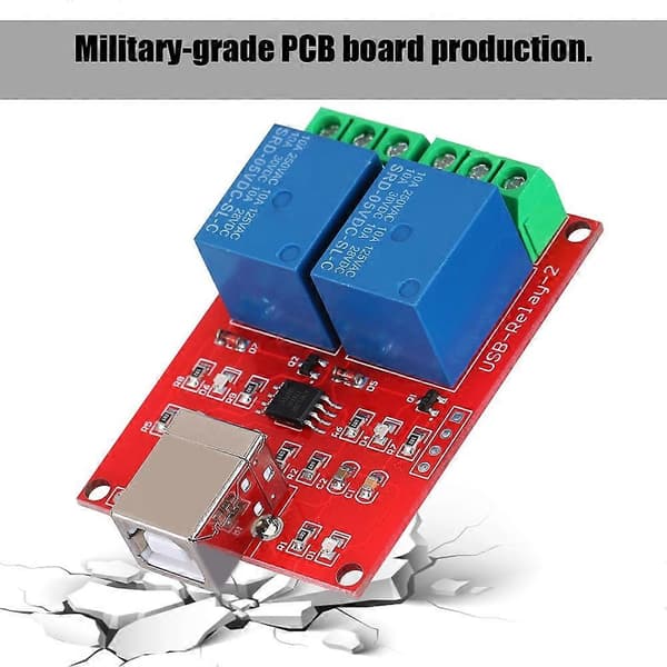 2-kanals 5V Computer USB Smart Switch Controller PC Relæ Drivmodul Udvidelseskort
