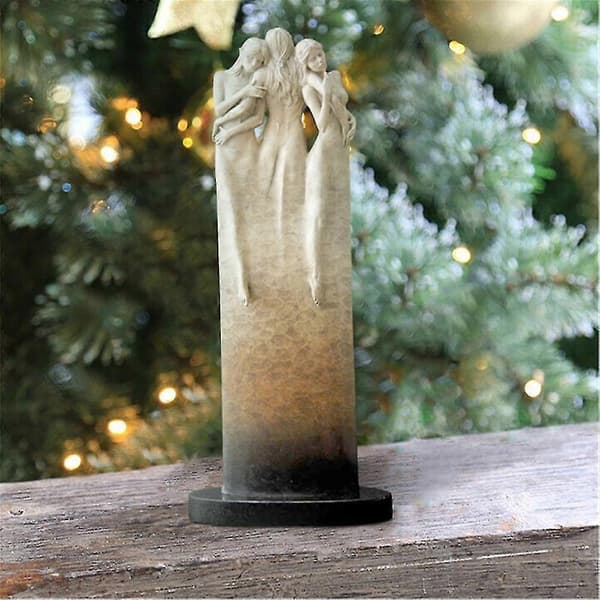 Tre Gudinner Omfavner Resin Statue Figur Hjemmepynt Skulptur Kunstdekorasjon