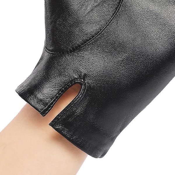 Läderhandskar för män Utomhusridning Vindtät Varm Getskinn Touch S-l M