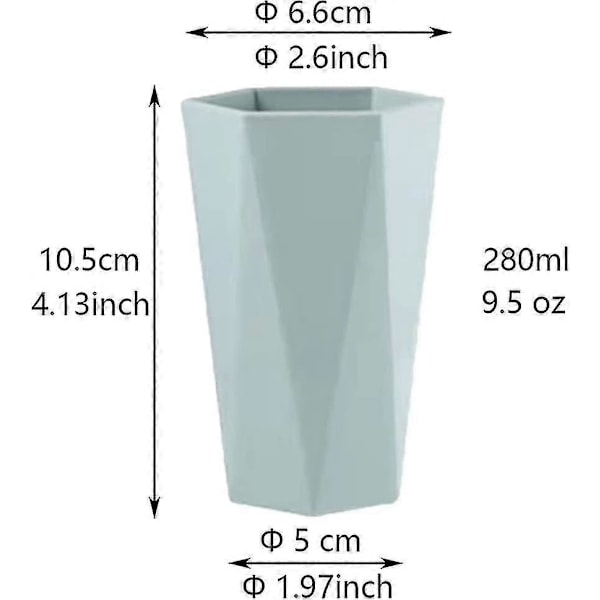 Kylpyhuoneen Mukisetti 2 kpl, Geometriset Mukit