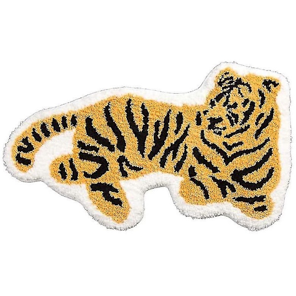 Tflycq Söt Mjuk Tigerformade Djur Badmatta Area Matta För Sovrum Badrum Kök Golv Vattenabsorption Halkfri Liten Matta Dörrmatta Barnrum