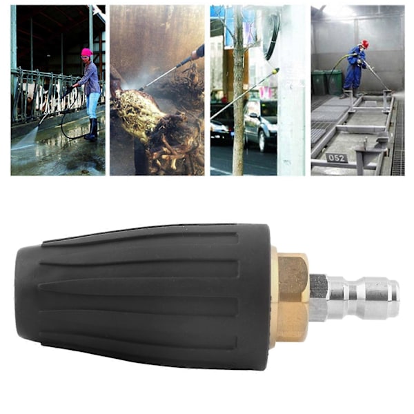 1/4 tuuman pikaliitin korkeapainepesurin pyörivä turbosuutin 3600PSI040