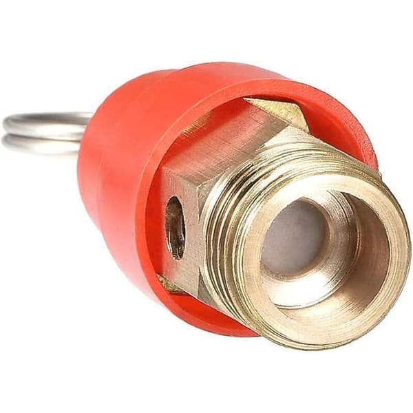 Sikkerhedsventil til luftkompressor G1/4 han 8 kg – Holdbar messing – Beskyttelse mod modtryk – 1 pakke