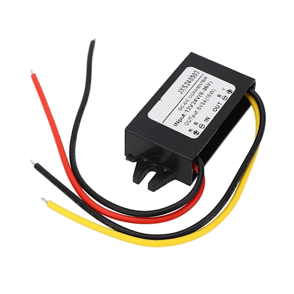 DC Buck -moduuli, tehokas jännitemuunninmoduuli 12 V 24 V - 5 V 3 A IP67 vedenpitävä
