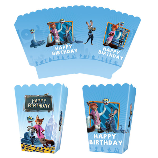 Zootopia-tema Bursdagsfest Dekorasjonssett 9