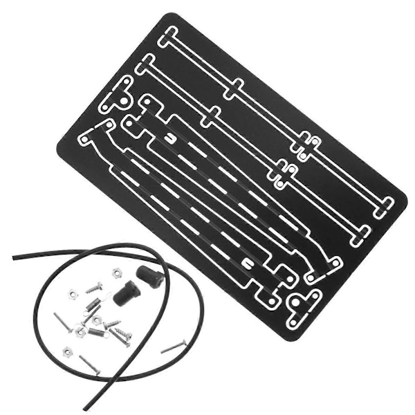 Metallinen tuulilasinpyyhkijän koriste AXIAL 1/6 SCX6 RC-auton päivitysosille, lisävarusteet, musta