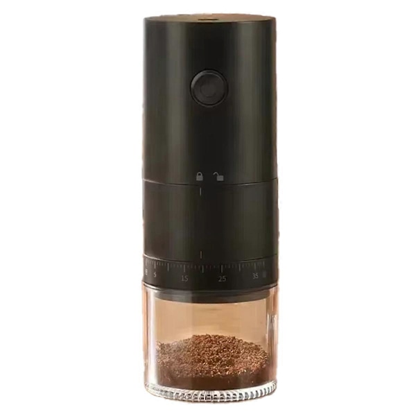 Oppladbar USB Elektrisk Kaffekvern - Bærbar 38 Gir Justerbar Mini Kaffemaskin, Ideell f