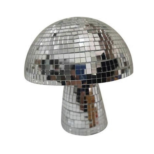 4 tum Svampformad Disco Spegelboll Sovrum Dekoration Estetisk Retro Reflekterande Glittrande Svamp Party Heminredning