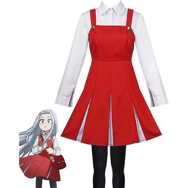 Eri Cosplay kostym skoluniform klänning Halloween outfit XS