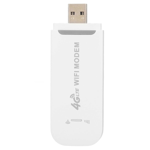 4G LTE Trådløs Ruter 150Mbps Støtte for 10 Brukere USB-Grensesnitt Bærbar WiFi Modem for Nettbrett Laptop Hvit