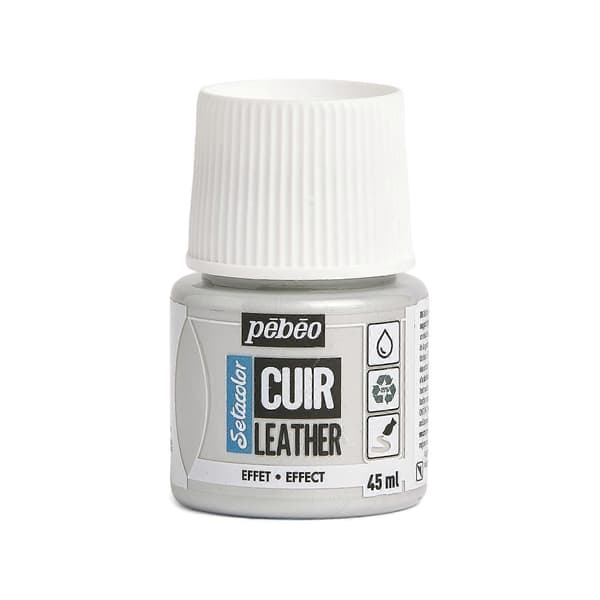Pebeo Setacolor Läderfärg 45ml 31 Metal Silver