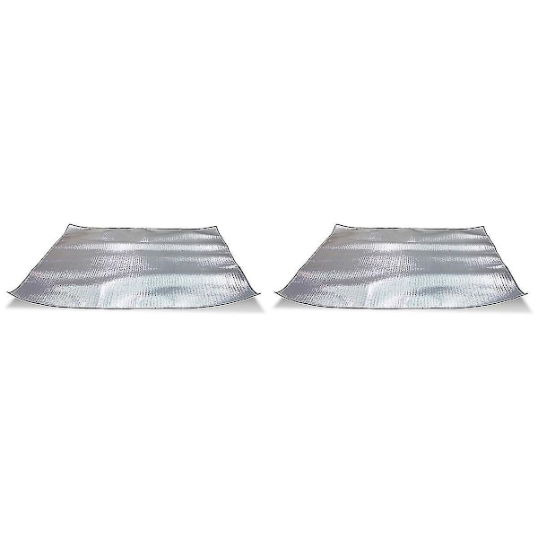 2kpl Ulkoilma Retkipeitto Vedenpitävä Kosteudenkestävä Alumiinifolio Piknikmatto 200*150cm