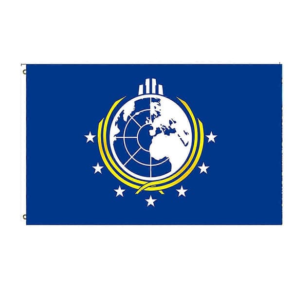 Polyester Dobbeltsidig Super Earth Banner for Hybeldekorasjon