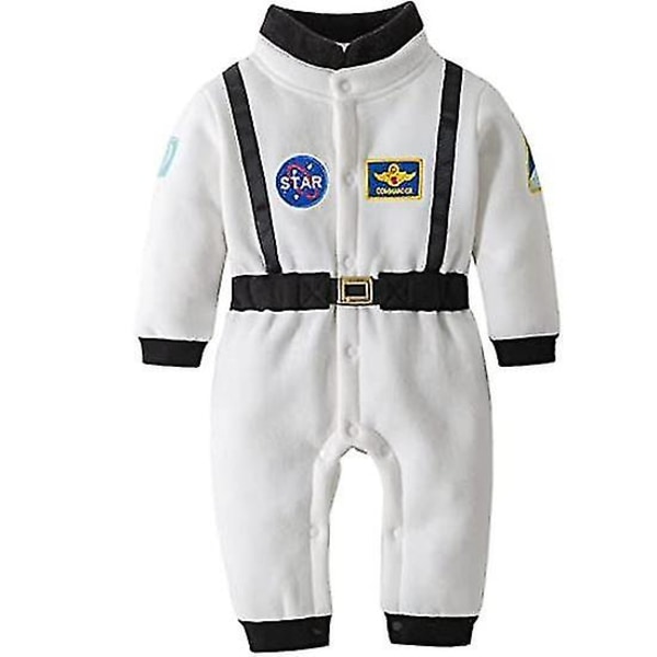 Baby Toddler Astronaut Kostym Rymddräkt För Pojkar Flickor White 100