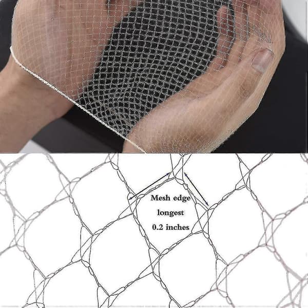 Hårnet 100 stk, Hårnet Elastisk Usynligt Elastisk Net til Madservice, Balletknold, Sovende, Kvinder og Paryk (100, Sort)