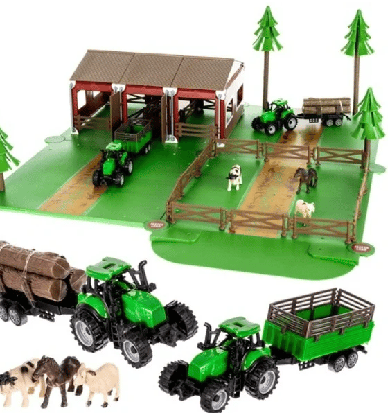 Farm Legetøjs Sæt - Landbrugsmaskiner