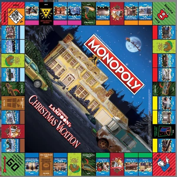 Monopoly National Lampoon Christmas Vacation brætspil, 100% splinternyt