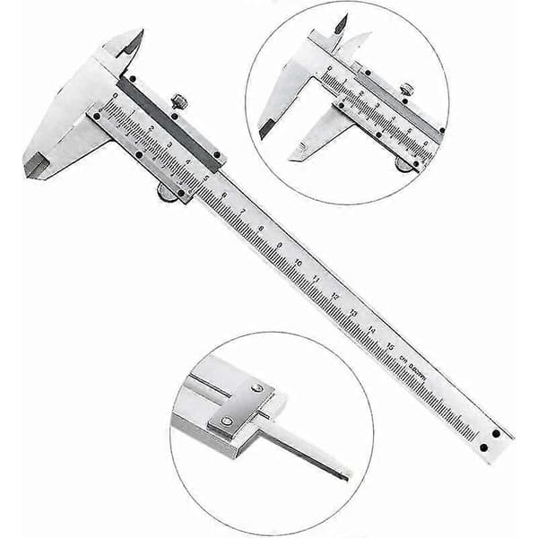 Professionel Vernier Caliper Rustfrit Stål Caliper 150mm Præcision Digital Rustfrit Stål Vernier Mikrometer Værktøj