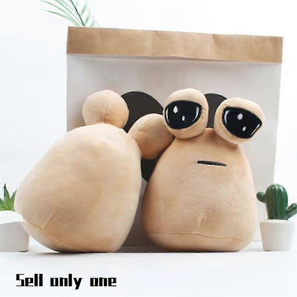 Pou Plush, Kawaii Plush Stoffdyr Myk Puteleke